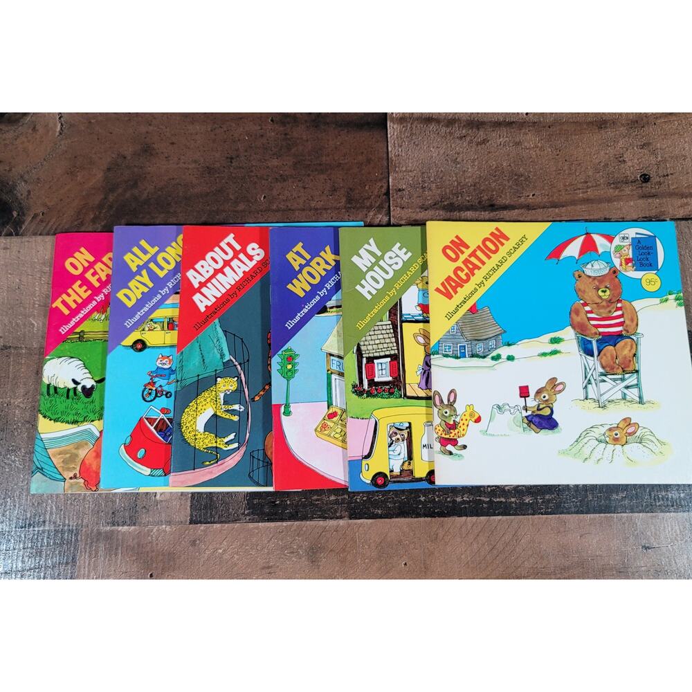 Vintage Golden Look-Look Book Lot of 6 - 1976 Editions